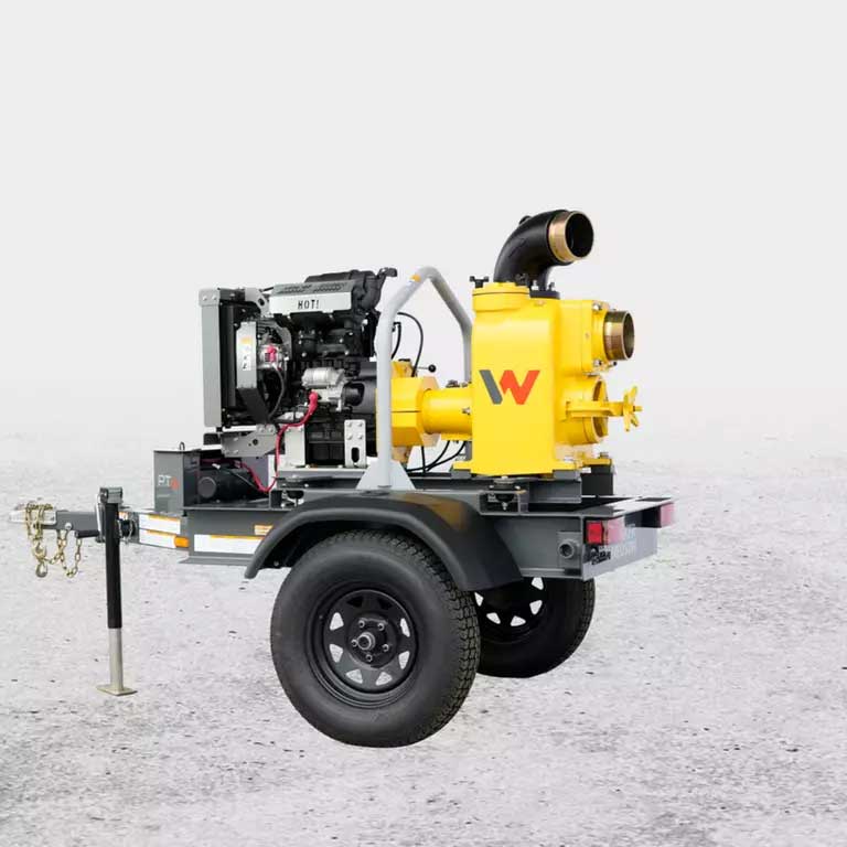 Bomba para aguas sucias autocebante modelo PT6 de la marca Wacker Neuson - Politek Maquinaria